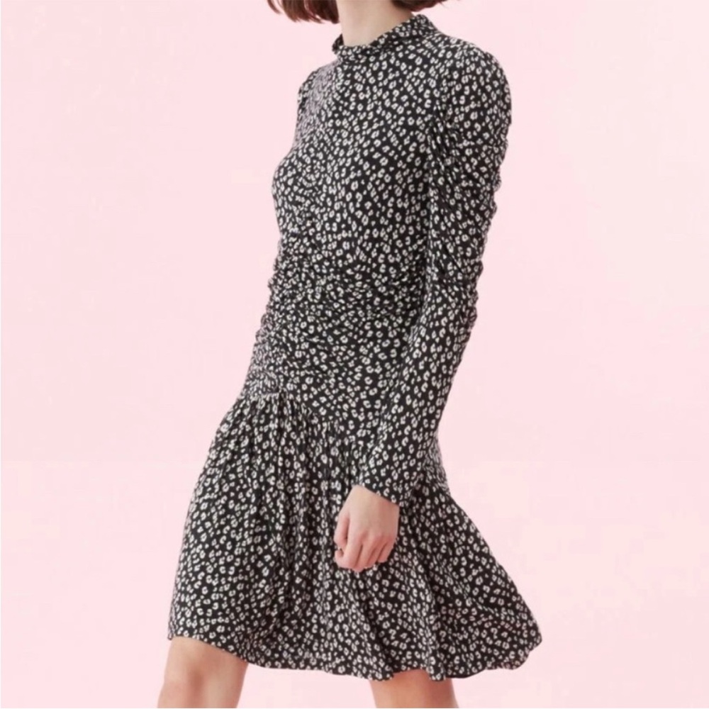 Rebecca Taylor Black and White Patterned Dress